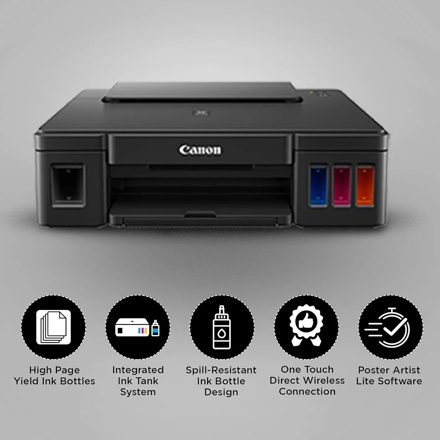 Canon Ink Tank Color Printer G3010 A4 Multi Function with WiFi view 3
